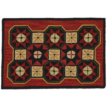 Folk Star Hooked Rug 2 x 3 - Park Designs - The Fox Decor